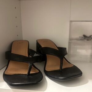 a new day Black Heeled Sandals